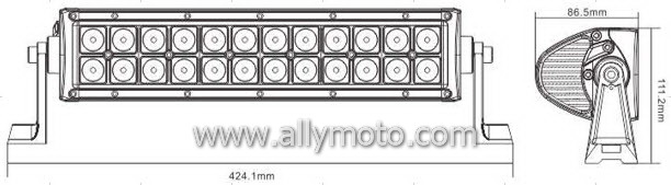 72W LED Light Bar 2008